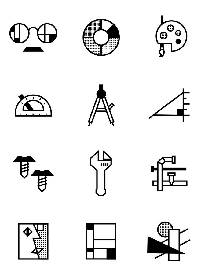 Icon Set - De Stijl