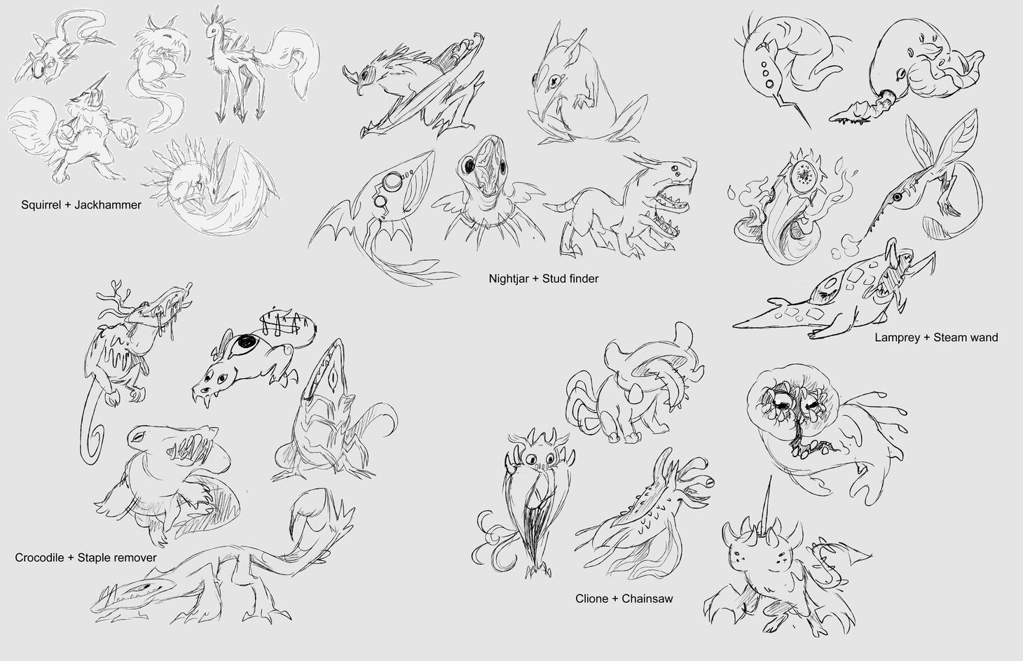 Torripoda Initial Sketches
